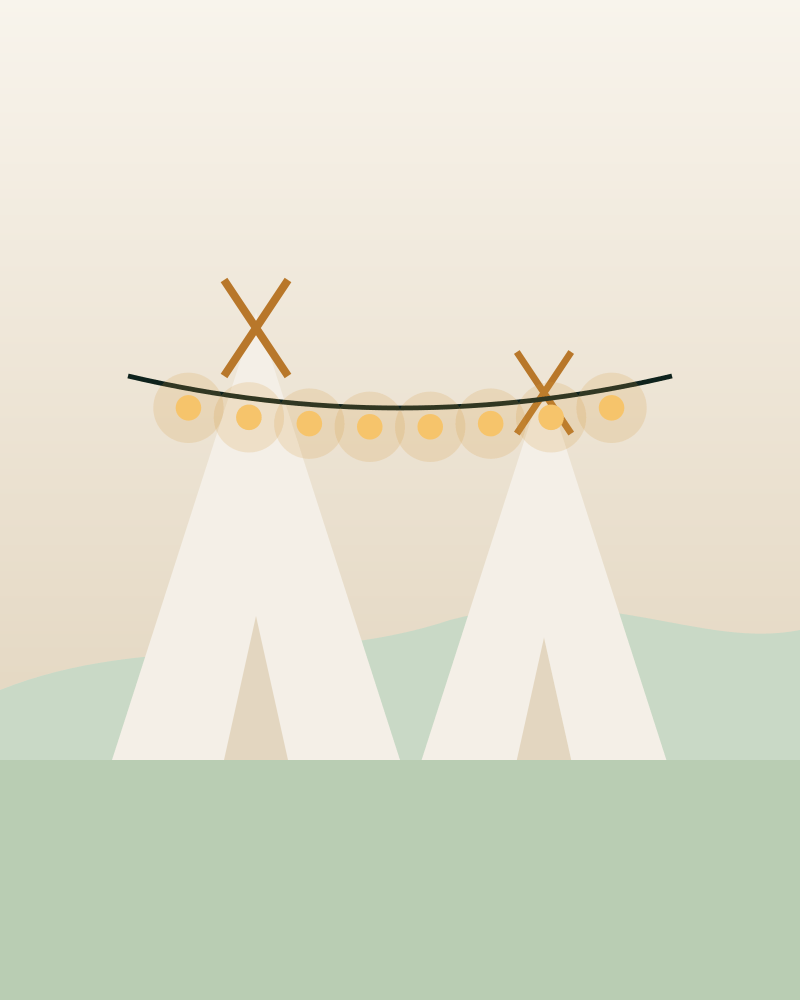 Illustration of Teepee Sleepover